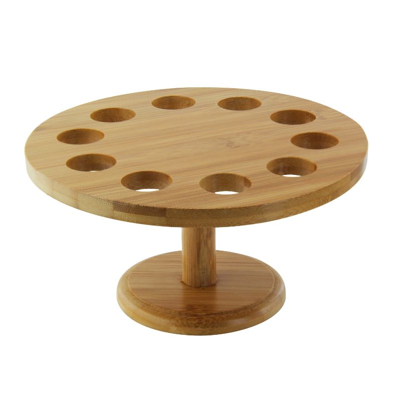 Holz Cones Ständer für 10 Stück aus Bambus