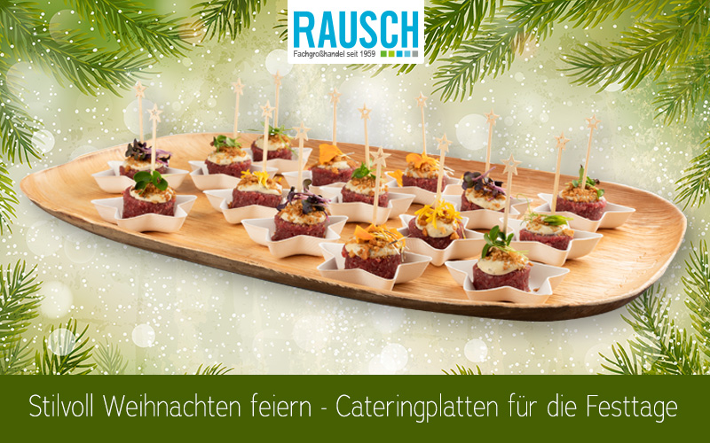 Servierplatte aus Holz mit Appetizern