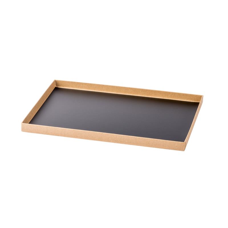 Caterlux Tablett Atlas 1/2 Kraft-Schwarz 27x19x1,5cm