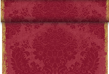 Dunicel Tête-à-Tête Tischläufer 0,4x24m Royal bordeaux