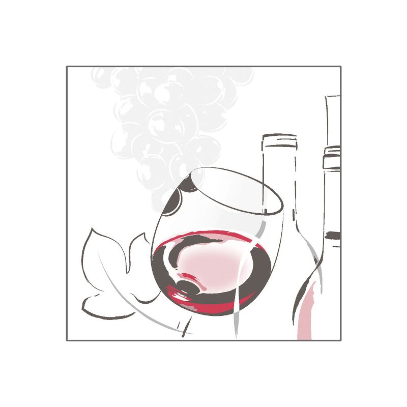 Serviette time for wine 33x33