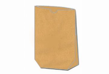 Bodenbeutel 214 - 14x22cm, Kraftpapier braun