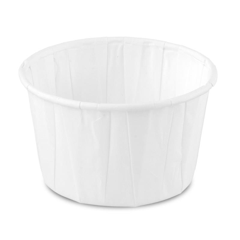 Soufflé Becher 120ml Weiß Papier