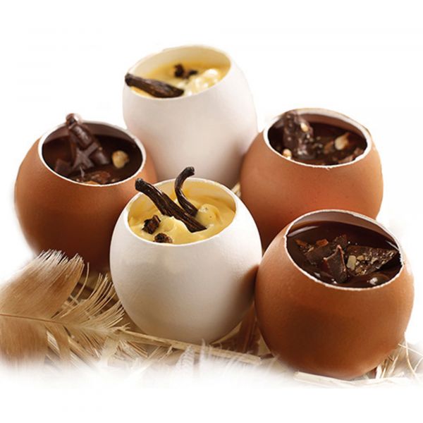 Egg cup Eierschalen braun