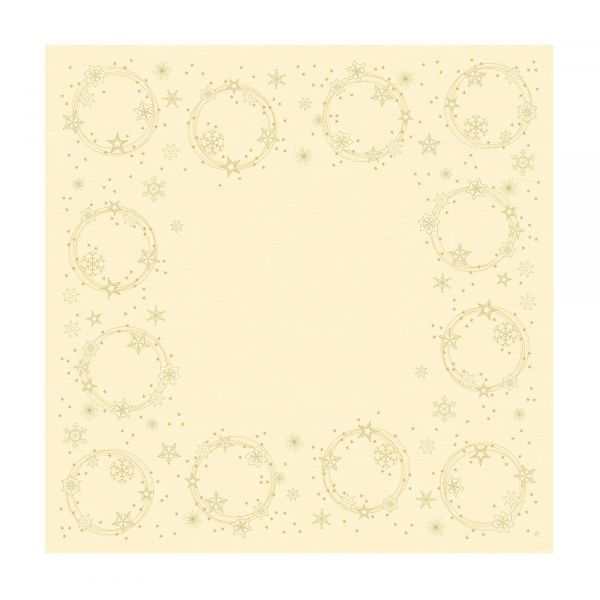 Mitteldecke Star Shine Cream 84x84cm