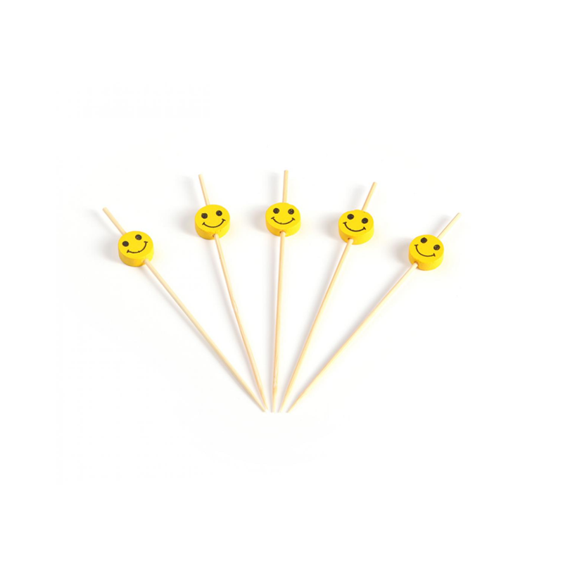 Stick Smiley Bambus mit einer Länge von 120mm