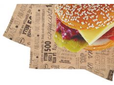 Hamburger Papier braun mit Druck