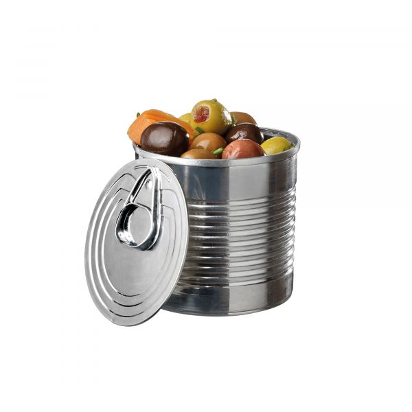 Dose silber 220ml Fingerfood-und Catering- Artikel