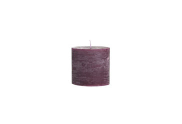 Stumpenkerze Rustic aubergine 50x50mm Stumpenkerze Rustic