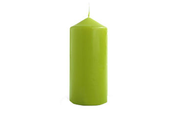 Stumpenkerze pistazie/lemon 110x60mm 1 Stück