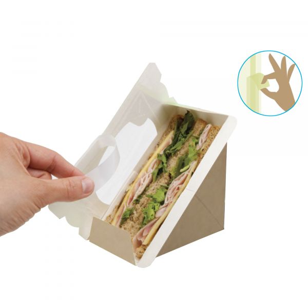 Sandwichbox selbstklebend SELF SEAL Verpackungen 2 go