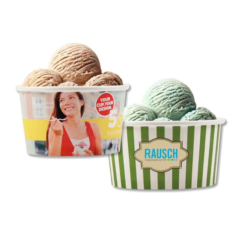 Eisbecher mit Druck Snackbecher mit earthcoating®