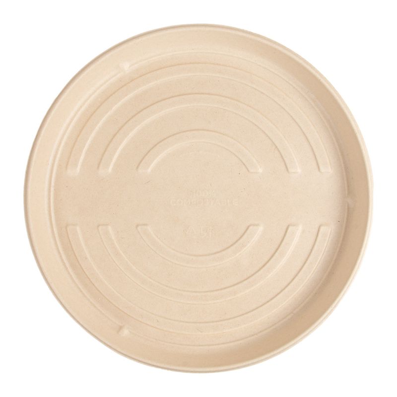 Pizzateller Bagasse Ø 35,7cm aus Bagasse in braun