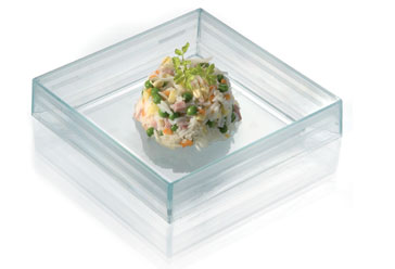 Assiette Bento cristal grün