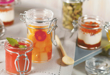 Kilner Jar 80ml, sicherer Verschluß Fingerfood-und Catering- Artikel