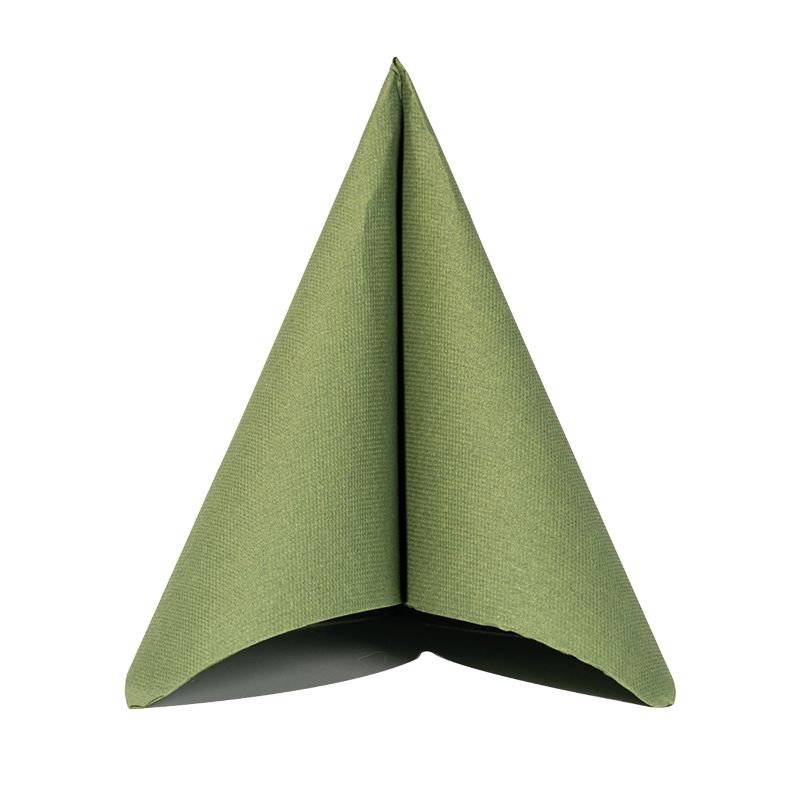 Serviette olive 40x40cm in softpoint Qualität