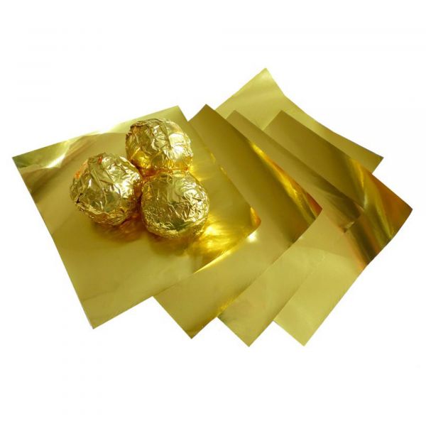 Gold Alufolie Zuschnitte 14x14cm