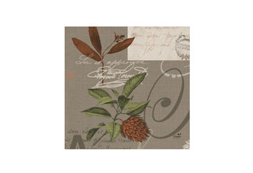 Autumn Blossom Zelltuch-Servietten 33x33cm 3-lagig 1/4F