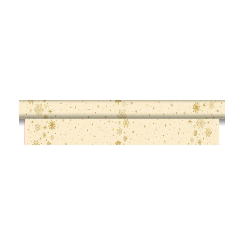 Dunicel Tischdeckenrolle Stargazing Cream 1,18x10m Festliche Tischdekoration für Restaurants und Catering