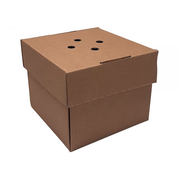 Hamburgerbox FLOWER 12x12x10,5 cm mit Löchern Burger Verpackung mit Dampflöcher